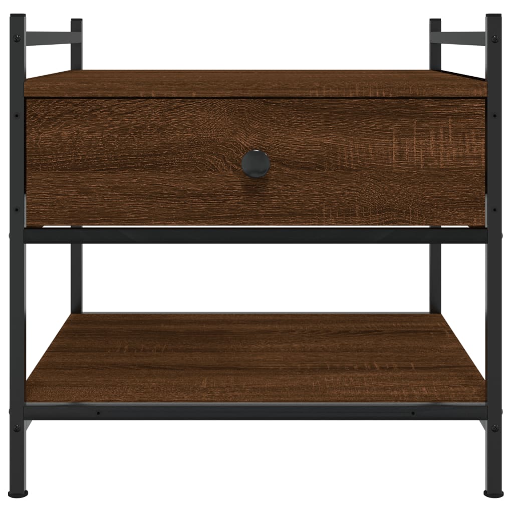 Table basse chêne marron 50x50x50 cm bois d’ingénierie - Tables basses