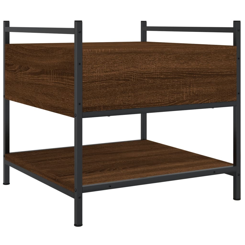 Table basse chêne marron 50x50x50 cm bois d’ingénierie - Tables basses