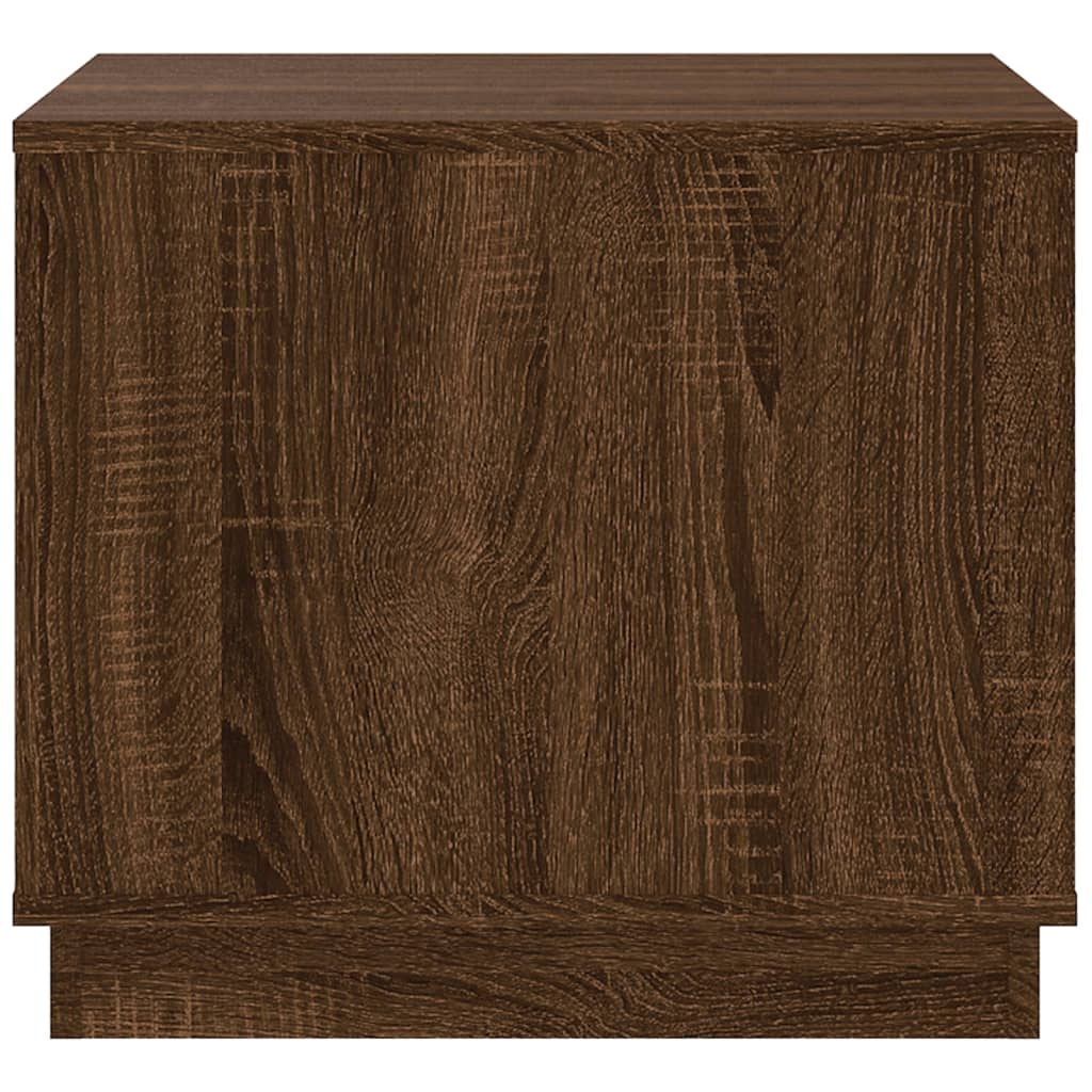 Table basse chêne marron 51x50x44 cm bois d’ingénierie - Tables basses