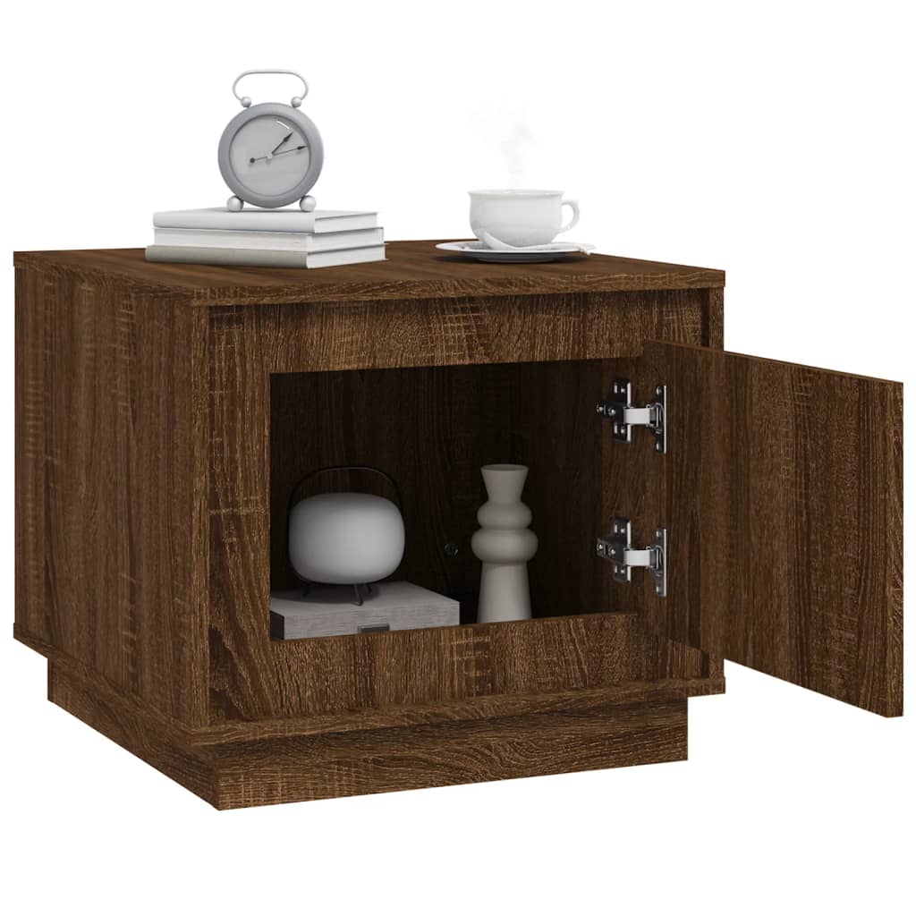 Table basse chêne marron 51x50x44 cm bois d’ingénierie - Tables basses