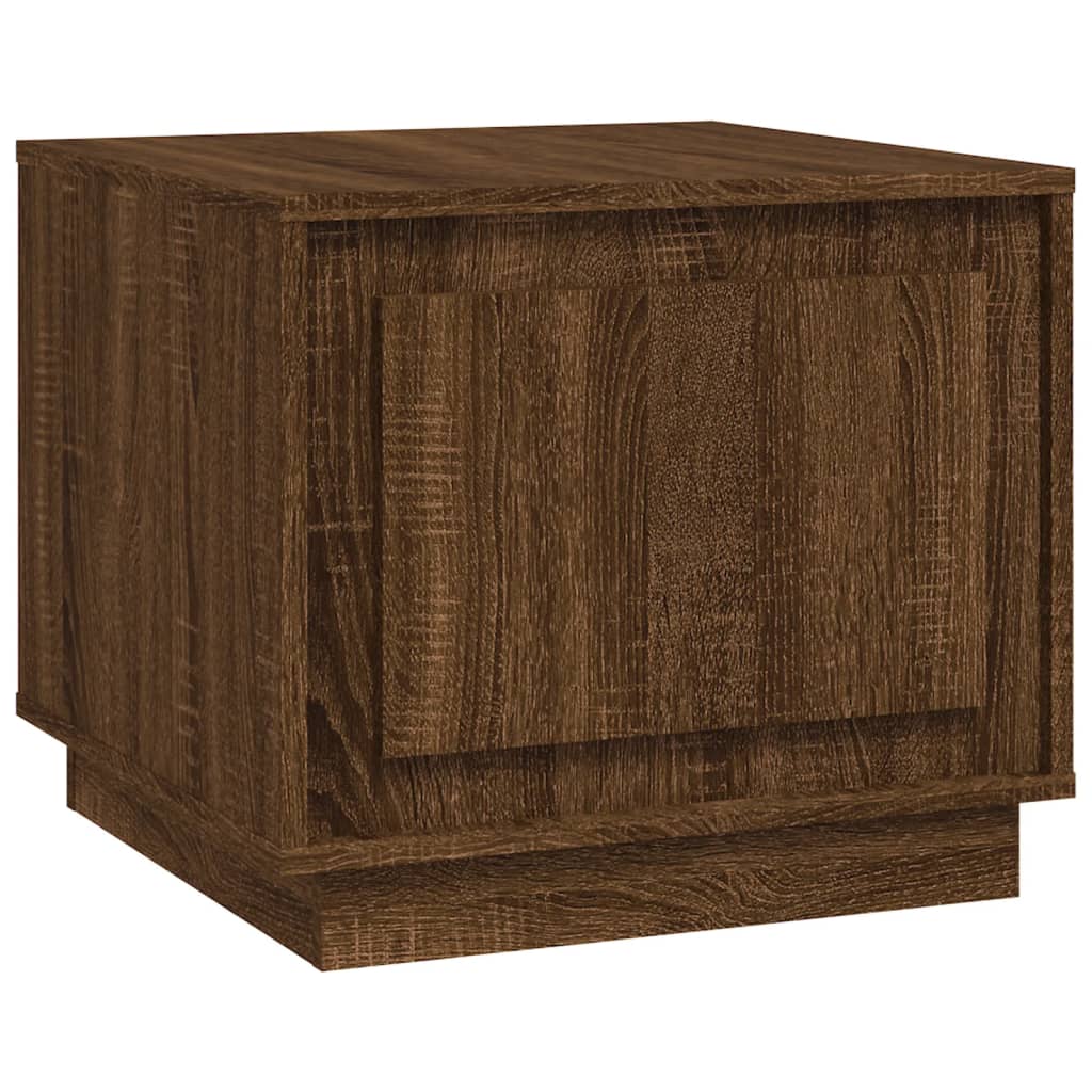 Table basse chêne marron 51x50x44 cm bois d’ingénierie - Tables basses