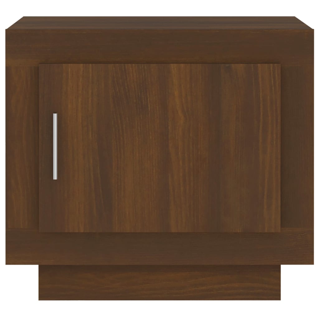 Table basse chêne marron 51x50x45 cm bois d’ingénierie - Tables basses