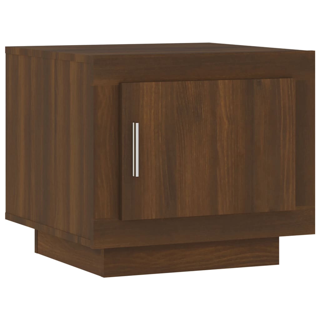 Table basse chêne marron 51x50x45 cm bois d’ingénierie - Tables basses