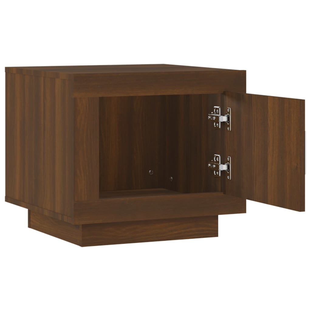 Table basse chêne marron 51x50x45 cm bois d’ingénierie - Tables basses