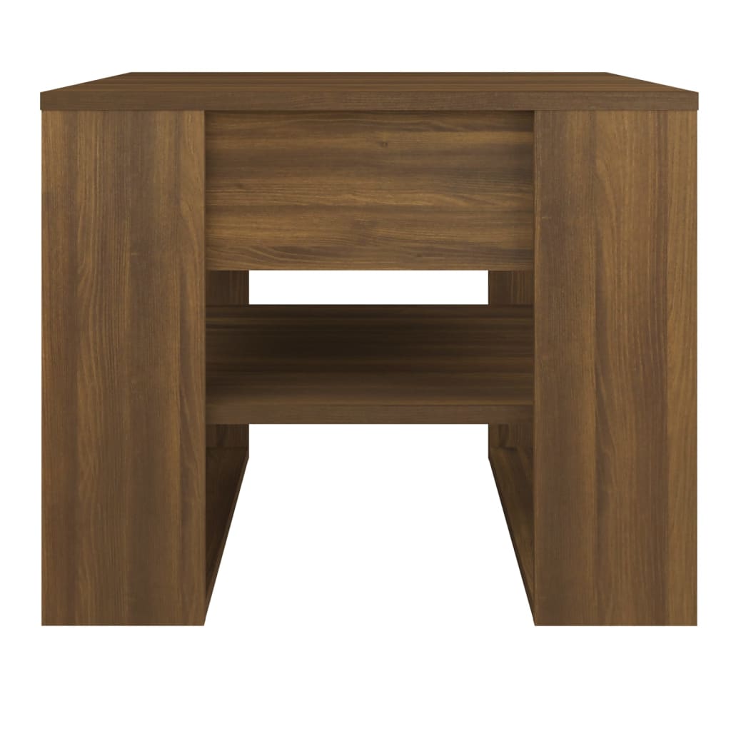 Table basse Chêne marron 55,5x55x45 cm Bois d’ingénierie - Tables basses