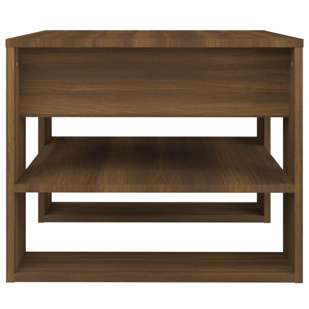 Table basse Chêne marron 55,5x55x45 cm Bois d’ingénierie - Tables basses