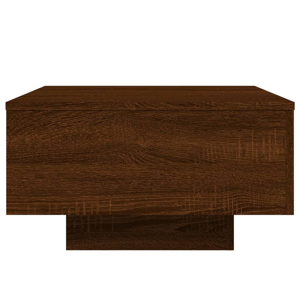 Table basse chêne marron 55x55x31 cm bois d’ingénierie - Tables basses
