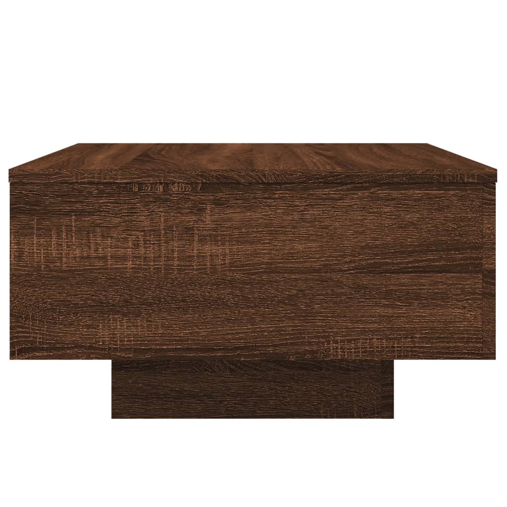 Table basse chêne marron 55x55x31 cm bois d’ingénierie - Tables basses