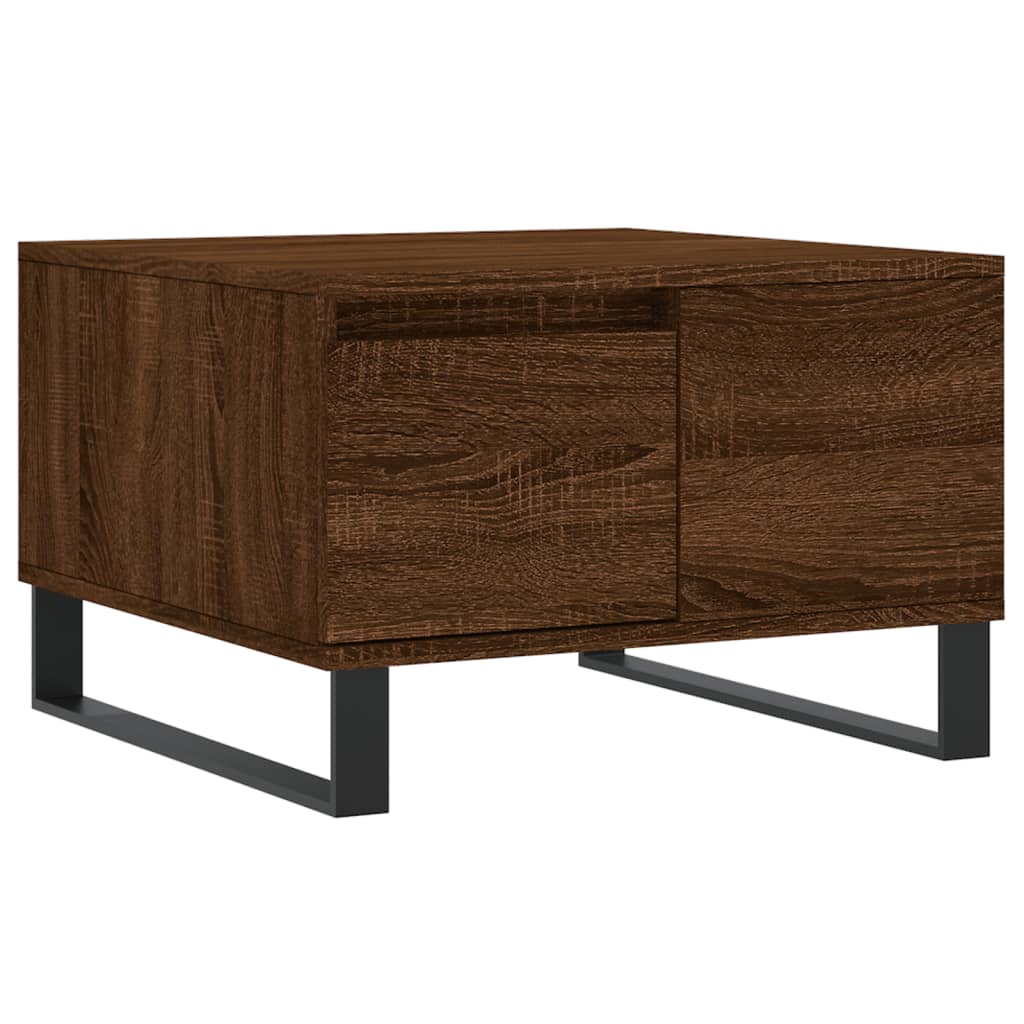 Table basse chêne marron 55x55x36,5 cm bois d’ingénierie - Tables basses