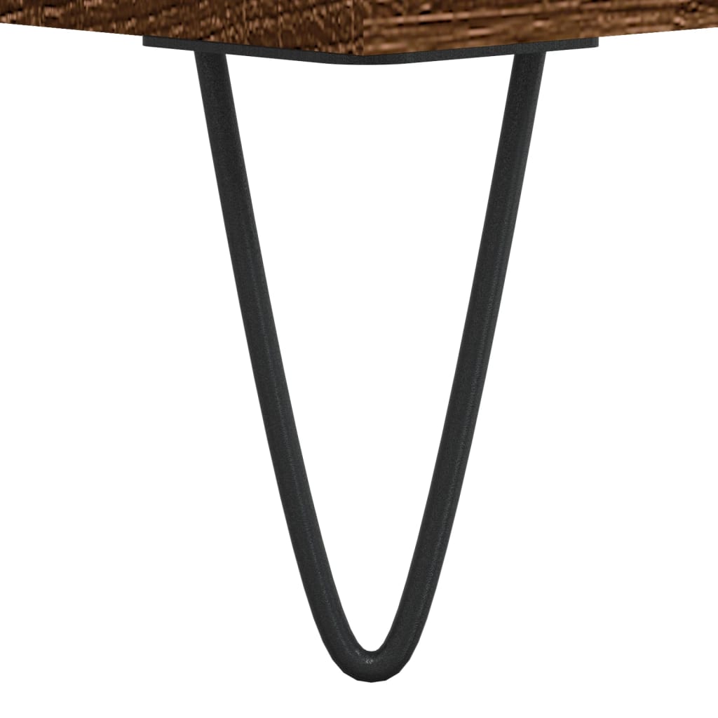 Table basse chêne marron 55x55x36,5 cm bois d’ingénierie - Tables basses
