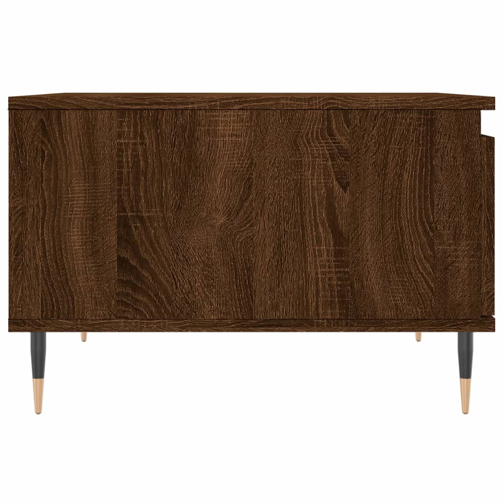 Table basse chêne marron 55x55x36,5 cm bois d’ingénierie - Tables basses