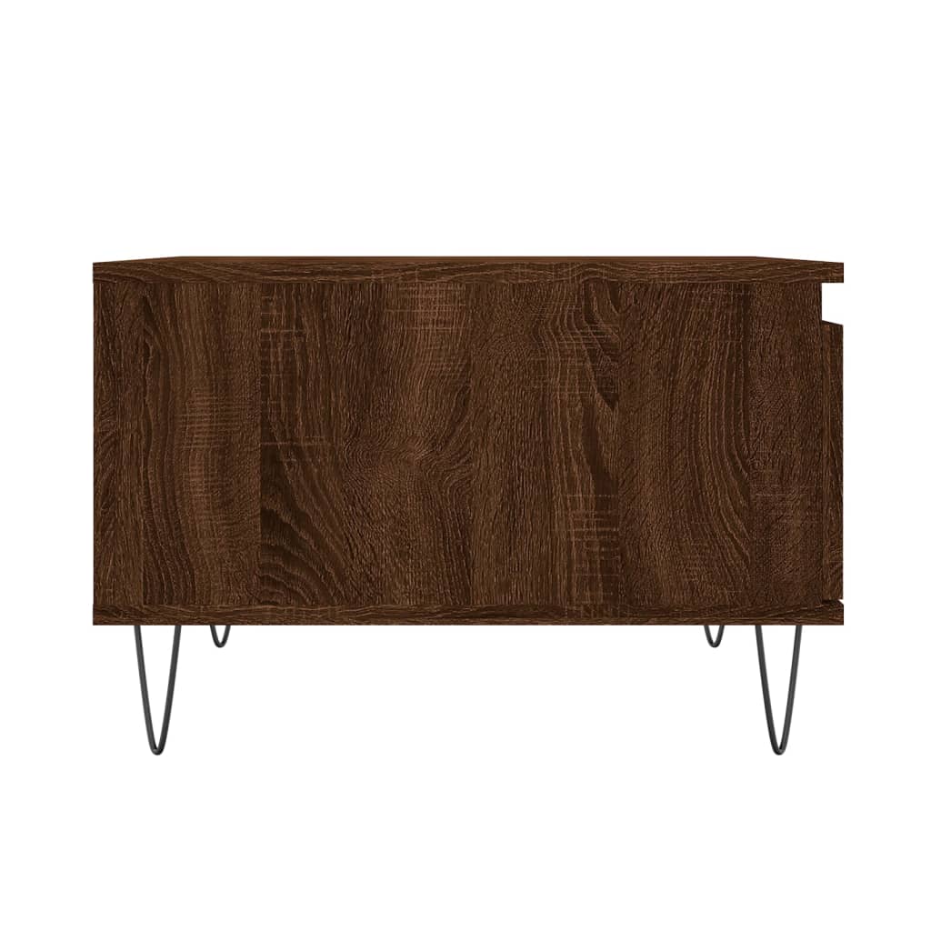 Table basse chêne marron 55x55x36,5 cm bois d’ingénierie - Tables basses