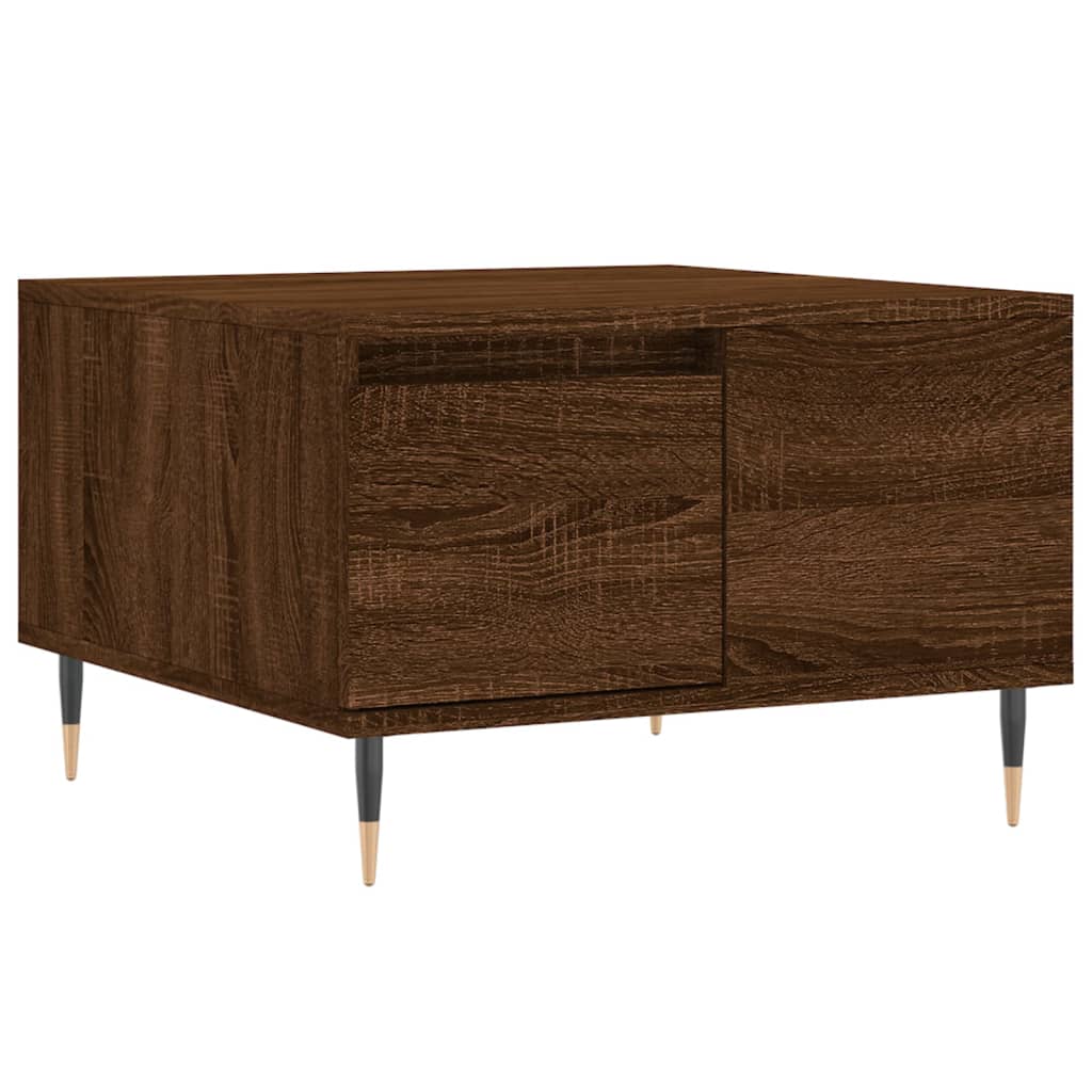 Table basse chêne marron 55x55x36,5 cm bois d’ingénierie - Tables basses