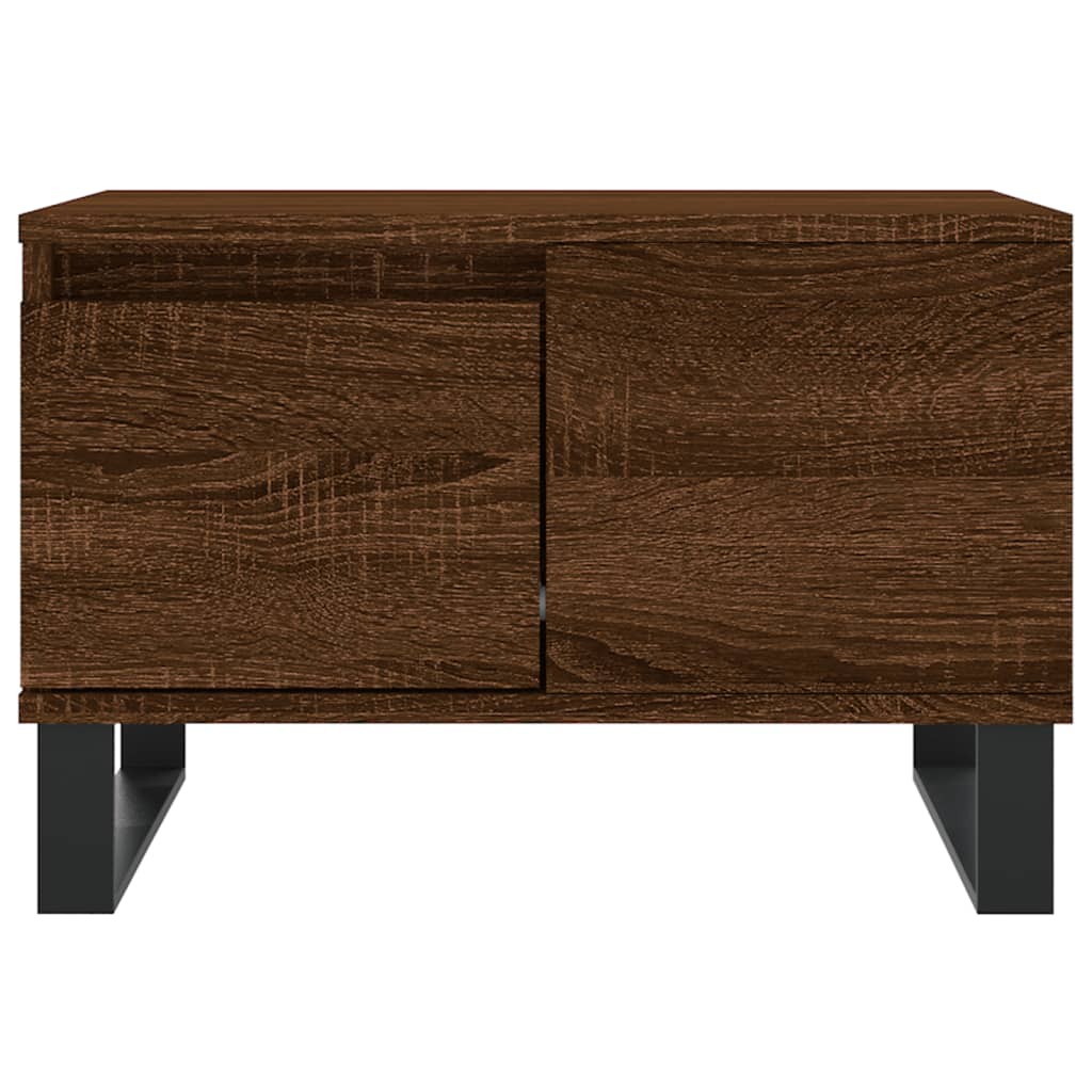 Table basse chêne marron 55x55x36,5 cm bois d’ingénierie - Tables basses