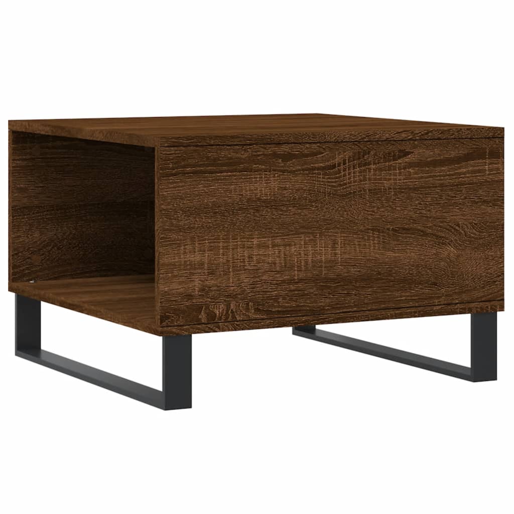 Table basse chêne marron 55x55x36,5 cm bois d’ingénierie - Tables basses
