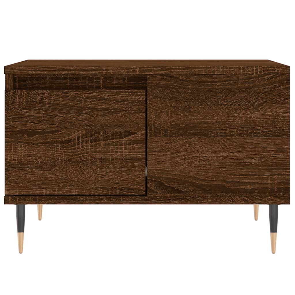 Table basse chêne marron 55x55x36,5 cm bois d’ingénierie - Tables basses