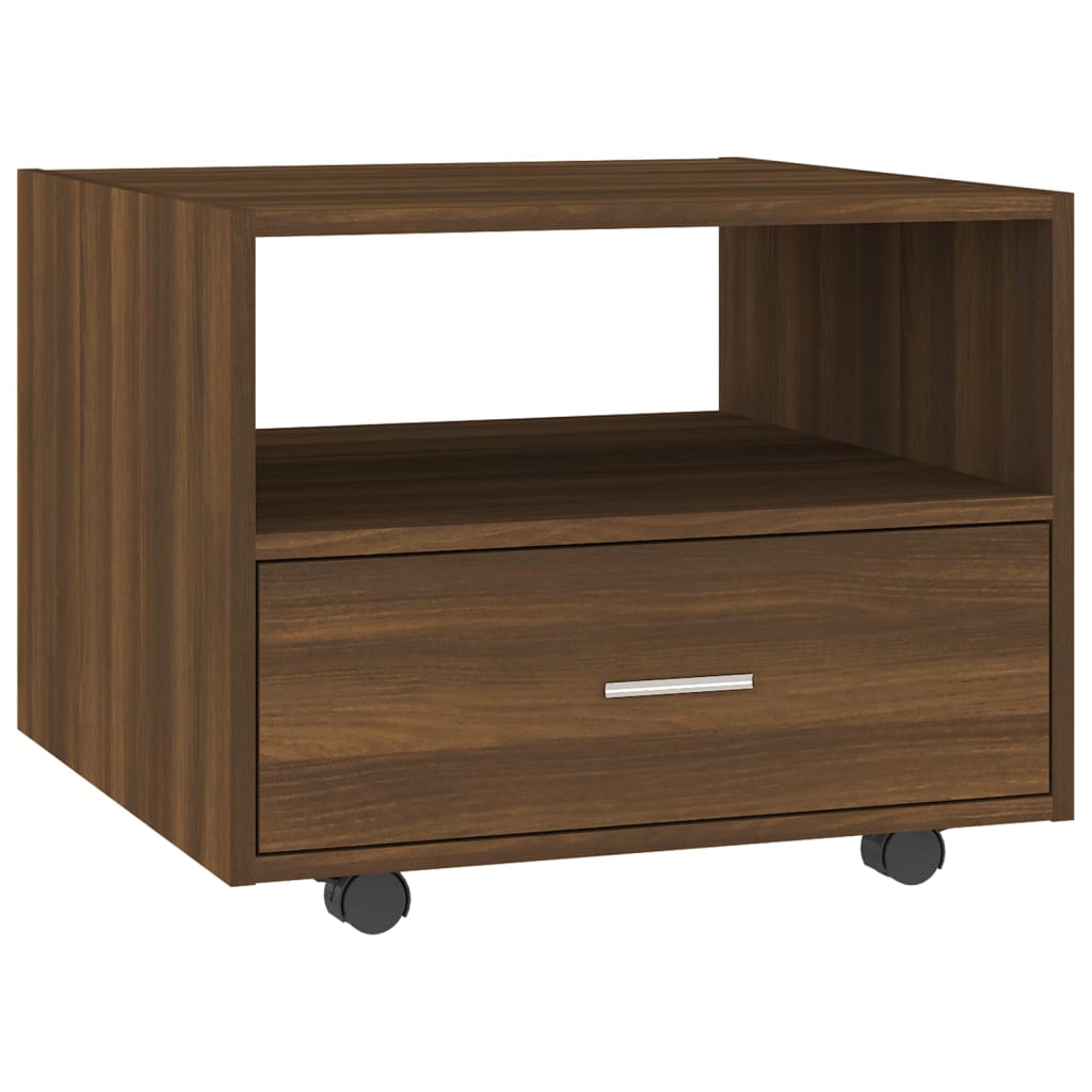 Table basse chêne marron 55x55x40 cm bois d’ingénierie - Tables basses