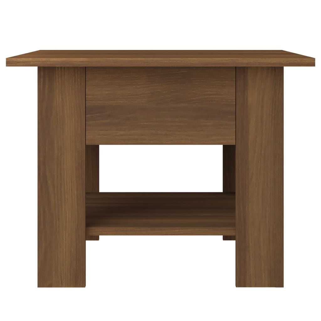 Table basse chêne marron 55x55x42 cm bois d’ingénierie - Tables basses