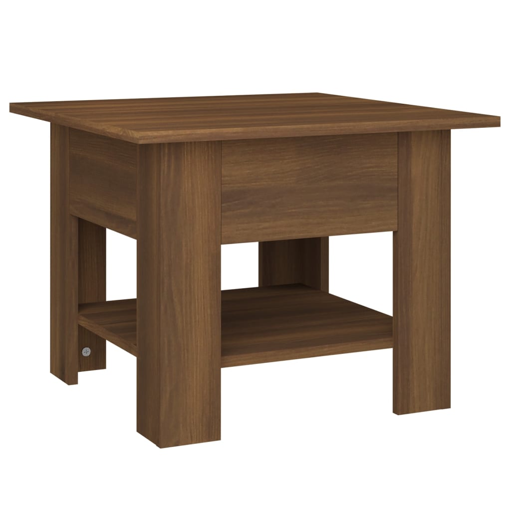 Table basse chêne marron 55x55x42 cm bois d’ingénierie - Tables basses