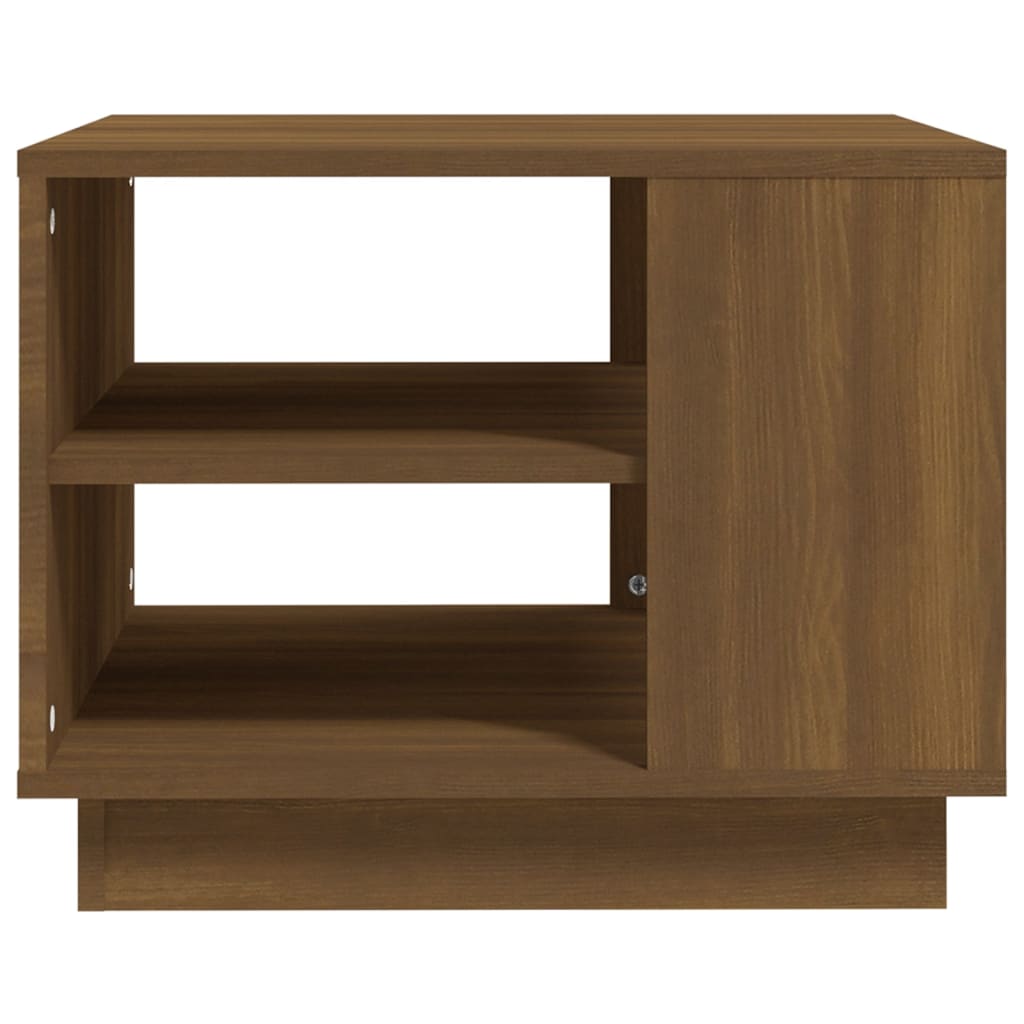 Table basse chêne marron 55x55x43 cm bois d’ingénierie - Tables basses