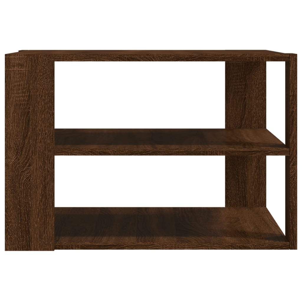 Table basse chêne marron 59,5x59,5x40 cm bois d’ingénierie - Tables basses