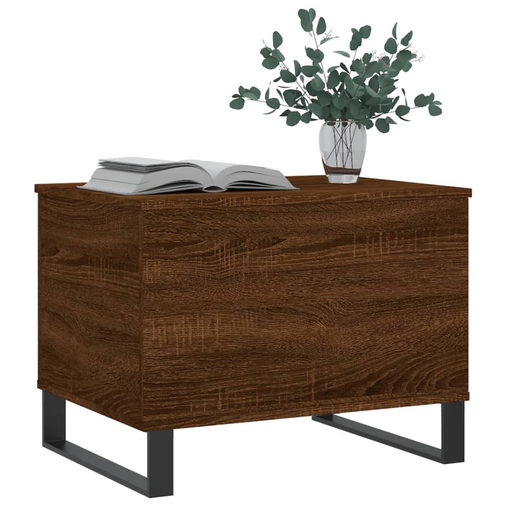 Table basse Chêne marron 60x44,5x45 cm Bois d’ingénierie - Tables basses