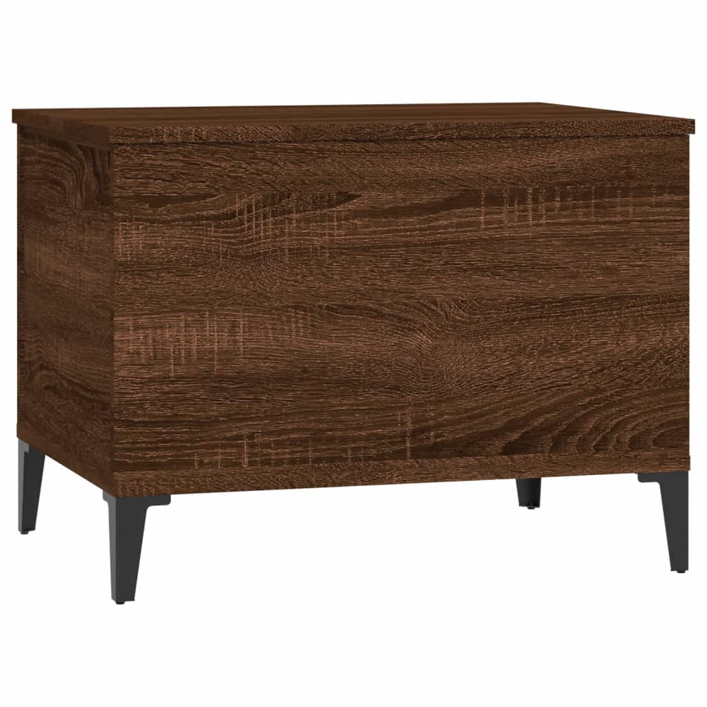 Table basse Chêne marron 60x44,5x45 cm Bois d’ingénierie - Tables basses