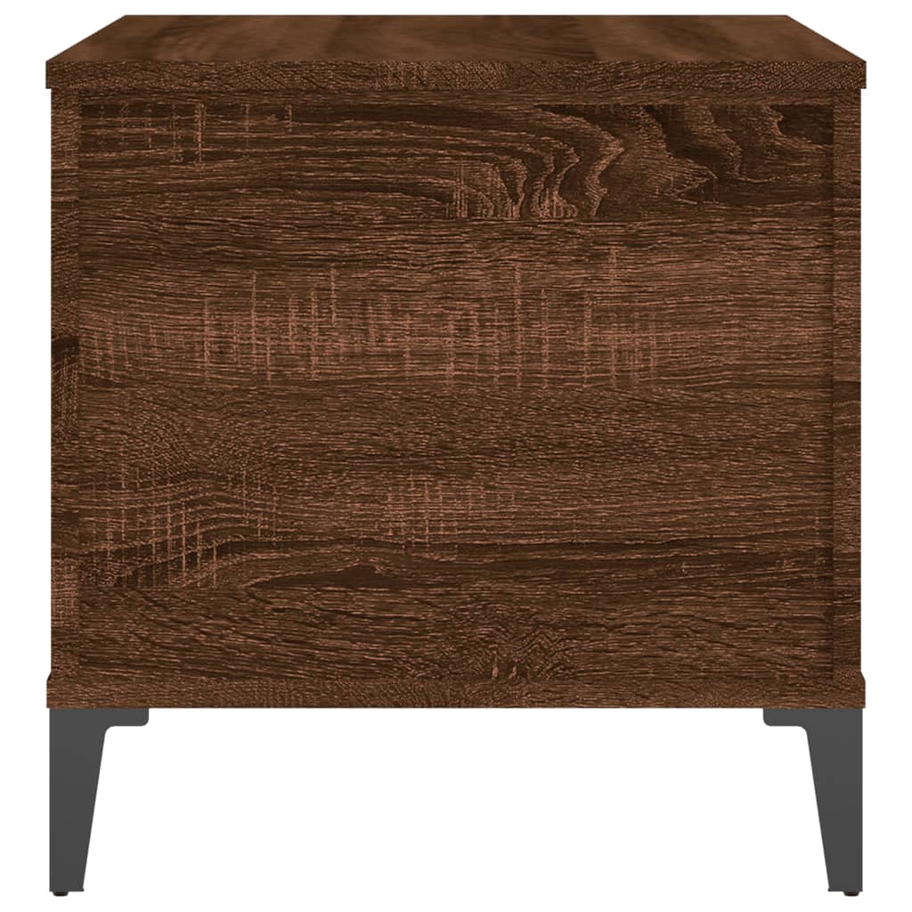 Table basse Chêne marron 60x44,5x45 cm Bois d’ingénierie - Tables basses