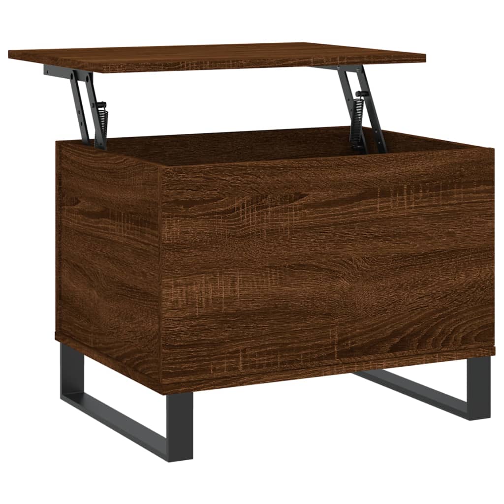 Table basse Chêne marron 60x44,5x45 cm Bois d’ingénierie - Tables basses