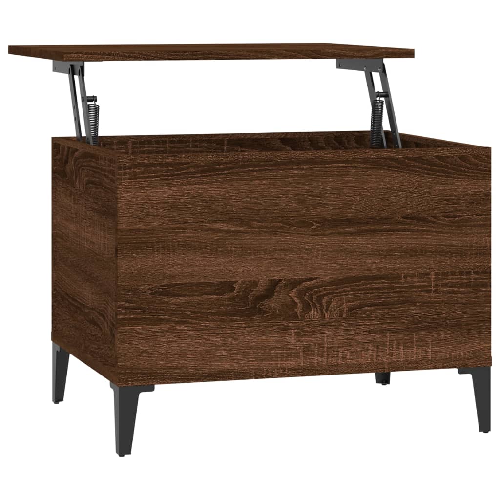 Table basse Chêne marron 60x44,5x45 cm Bois d’ingénierie - Tables basses
