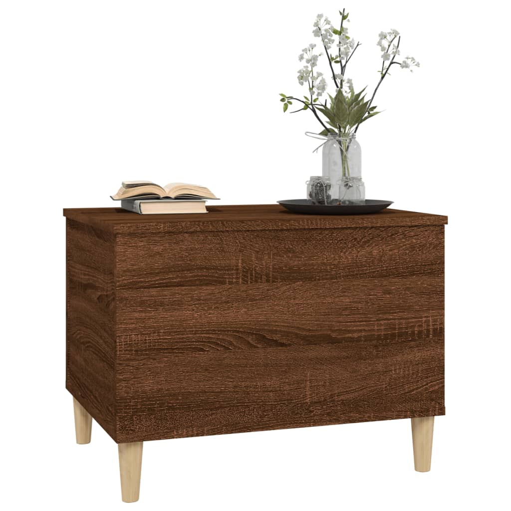 Table basse Chêne marron 60x44,5x45 cm Bois d’ingénierie - Tables basses