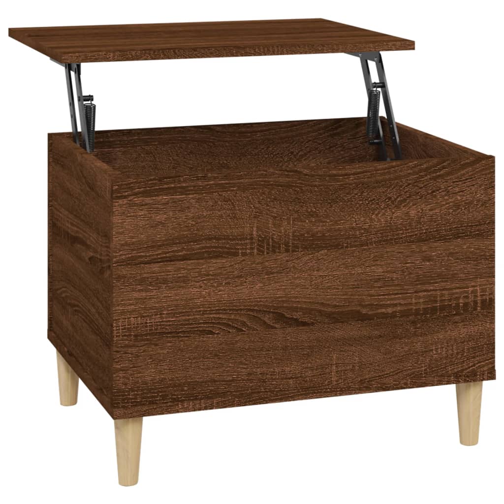 Table basse Chêne marron 60x44,5x45 cm Bois d’ingénierie - Tables basses