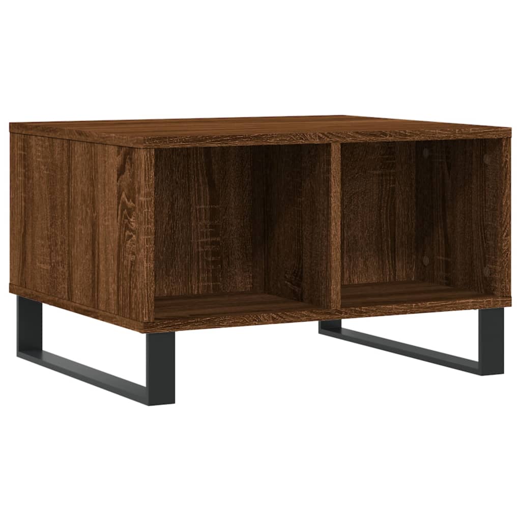 Table basse Chêne marron 60x50x36,5 cm Bois d’ingénierie - Tables basses