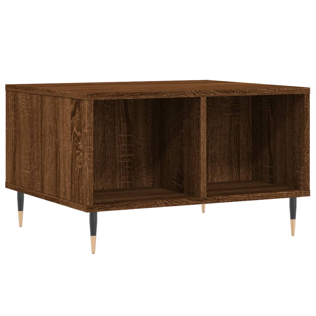 Table basse Chêne marron 60x50x36,5 cm Bois d’ingénierie - Tables basses