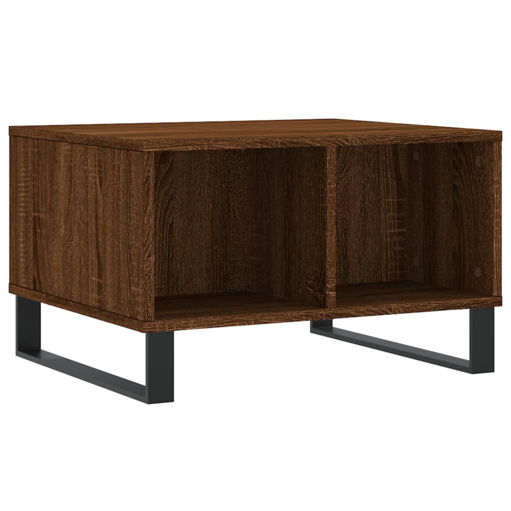 Table basse Chêne marron 60x50x36,5 cm Bois d’ingénierie - Tables basses