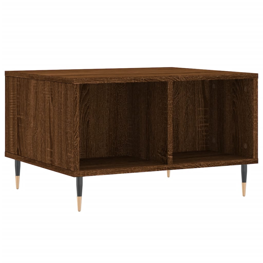 Table basse Chêne marron 60x50x36,5 cm Bois d’ingénierie - Tables basses
