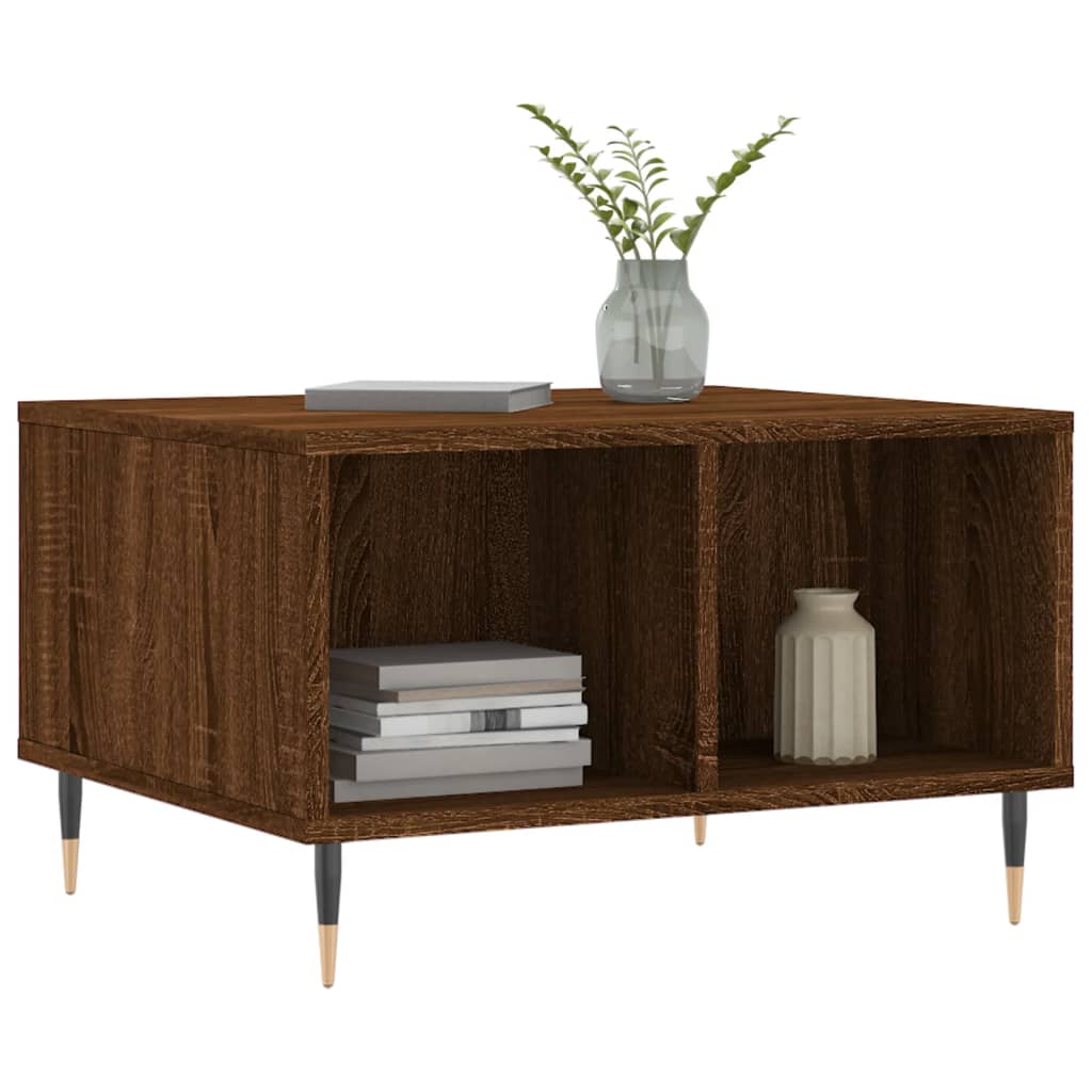Table basse Chêne marron 60x50x36,5 cm Bois d’ingénierie - Tables basses