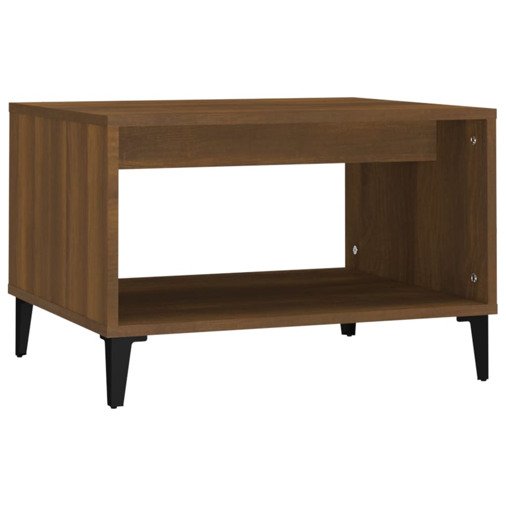 Table basse Chêne marron 60x50x40 cm Bois d’ingénierie - Tables basses