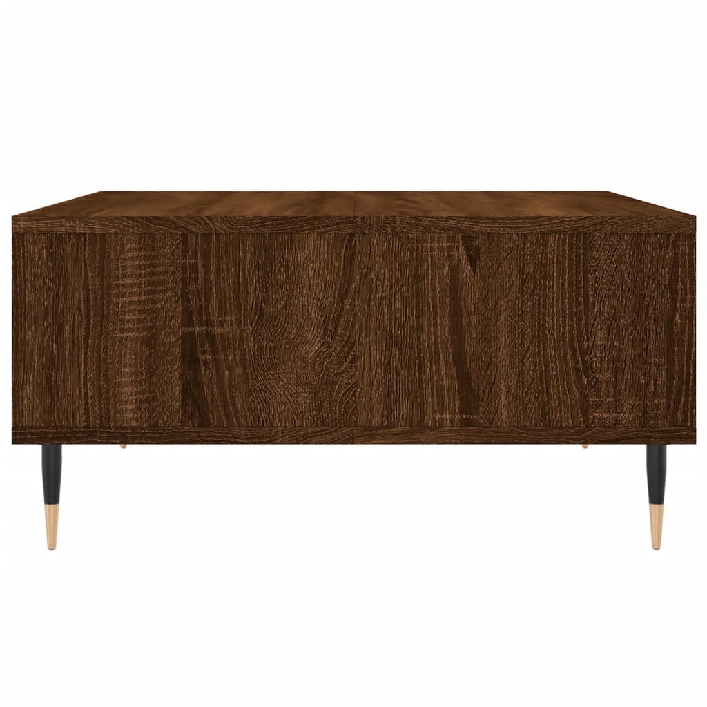 Table basse chêne marron 60x60x30 cm bois d’ingénierie - Tables basses
