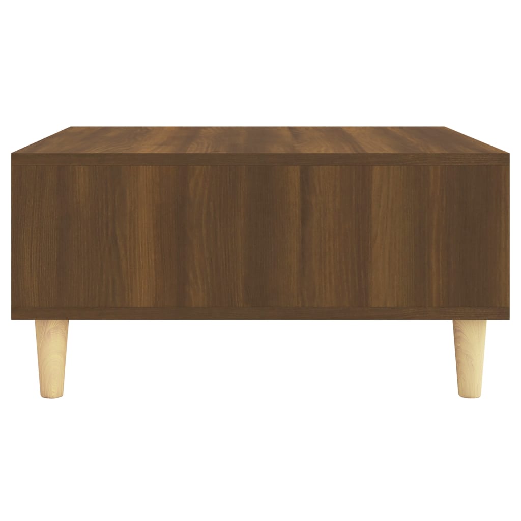 Table basse chêne marron 60x60x30 cm bois d’ingénierie - Tables basses