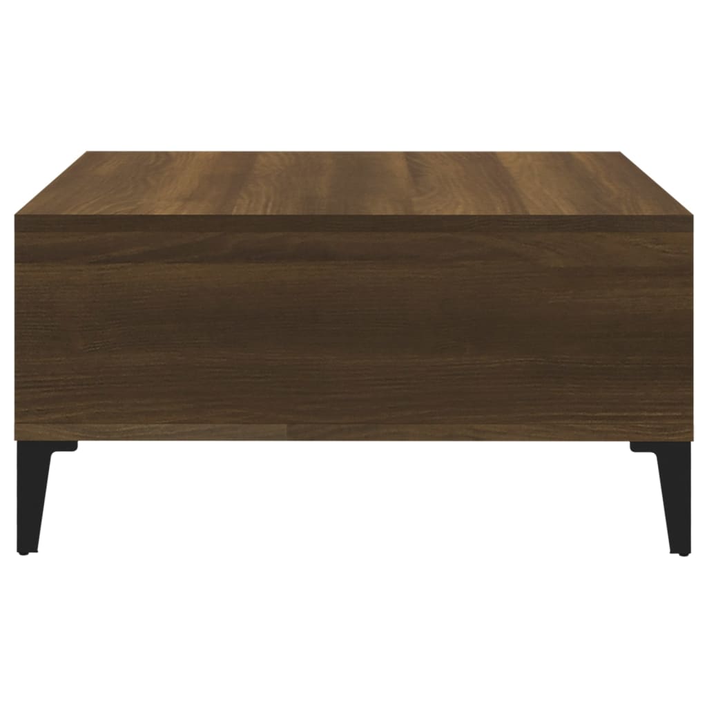 Table basse chêne marron 60x60x30 cm bois d’ingénierie - Tables basses