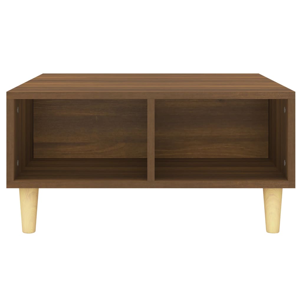 Table basse chêne marron 60x60x30 cm bois d’ingénierie - Tables basses