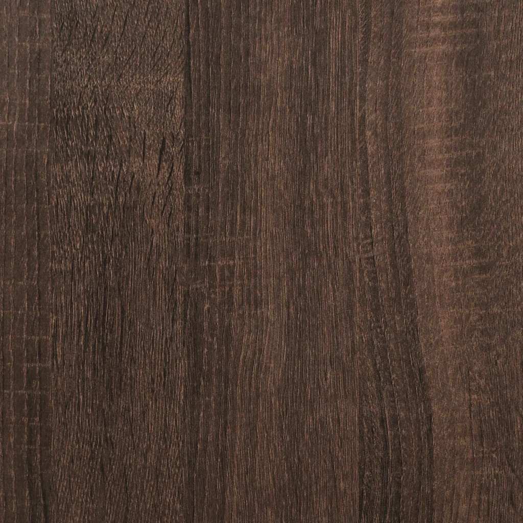 Table basse chêne marron 70x50x40 cm bois d’ingénierie et métal - Tables basses