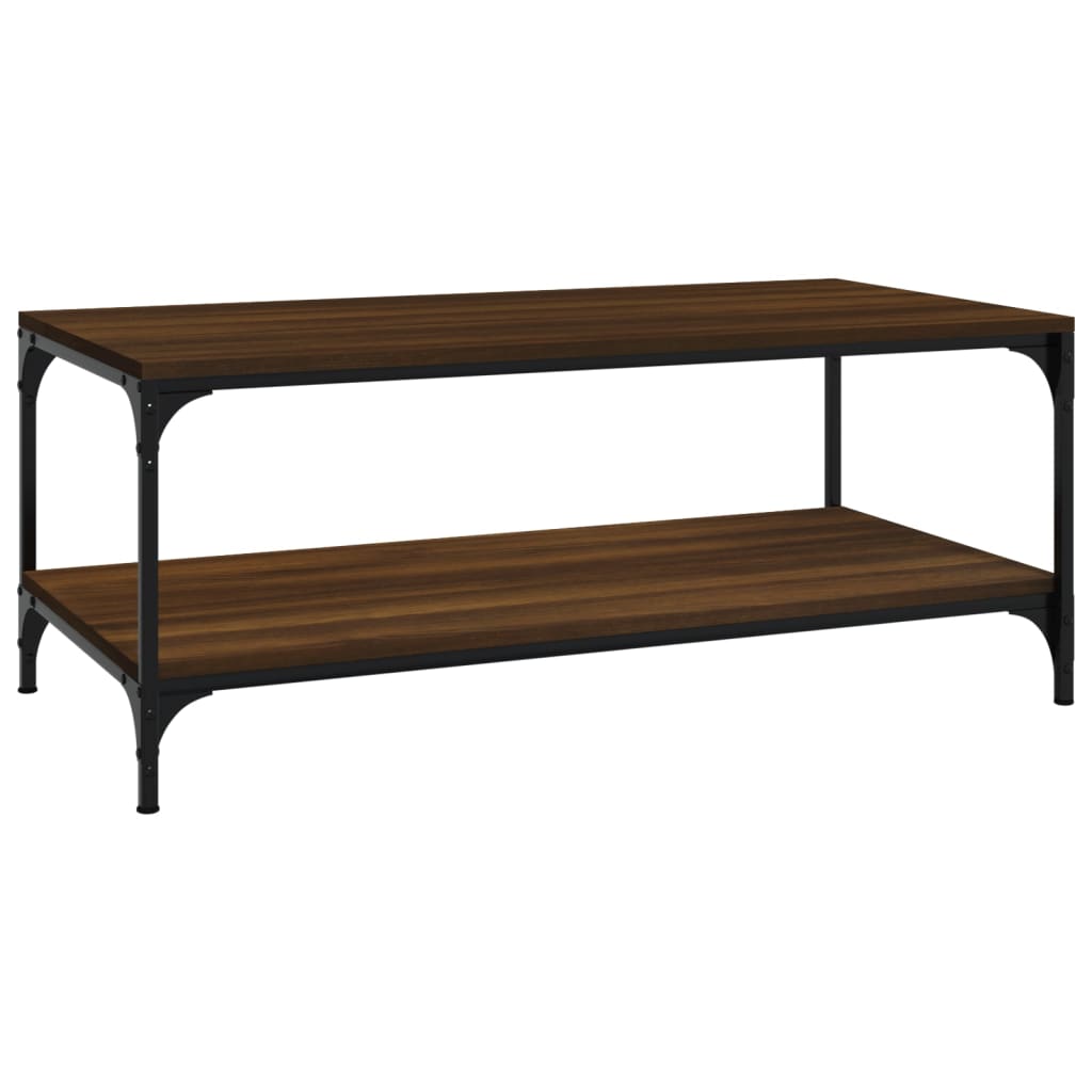 Table basse Chêne marron 80x50x40 cm Bois d’ingénierie - Tables basses