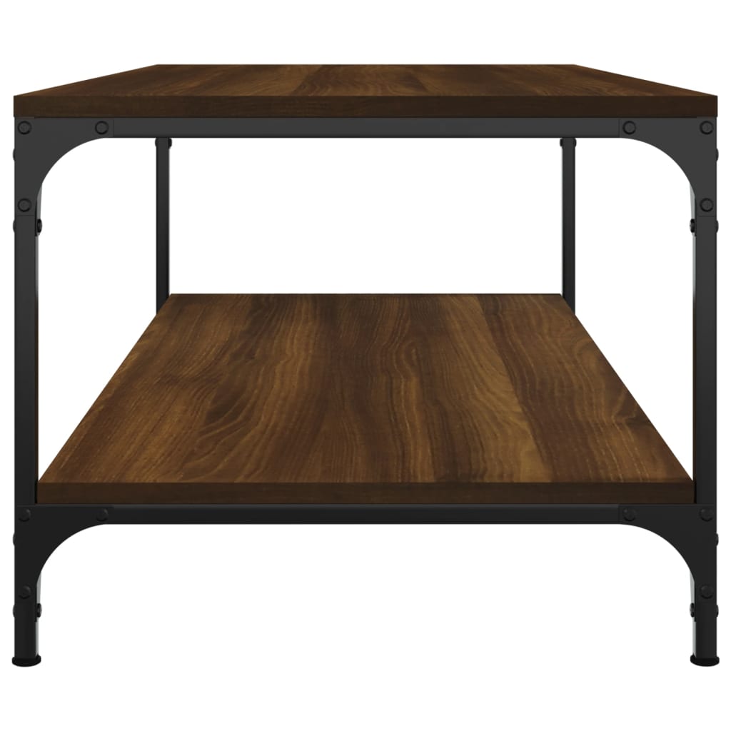 Table basse Chêne marron 80x50x40 cm Bois d’ingénierie - Tables basses