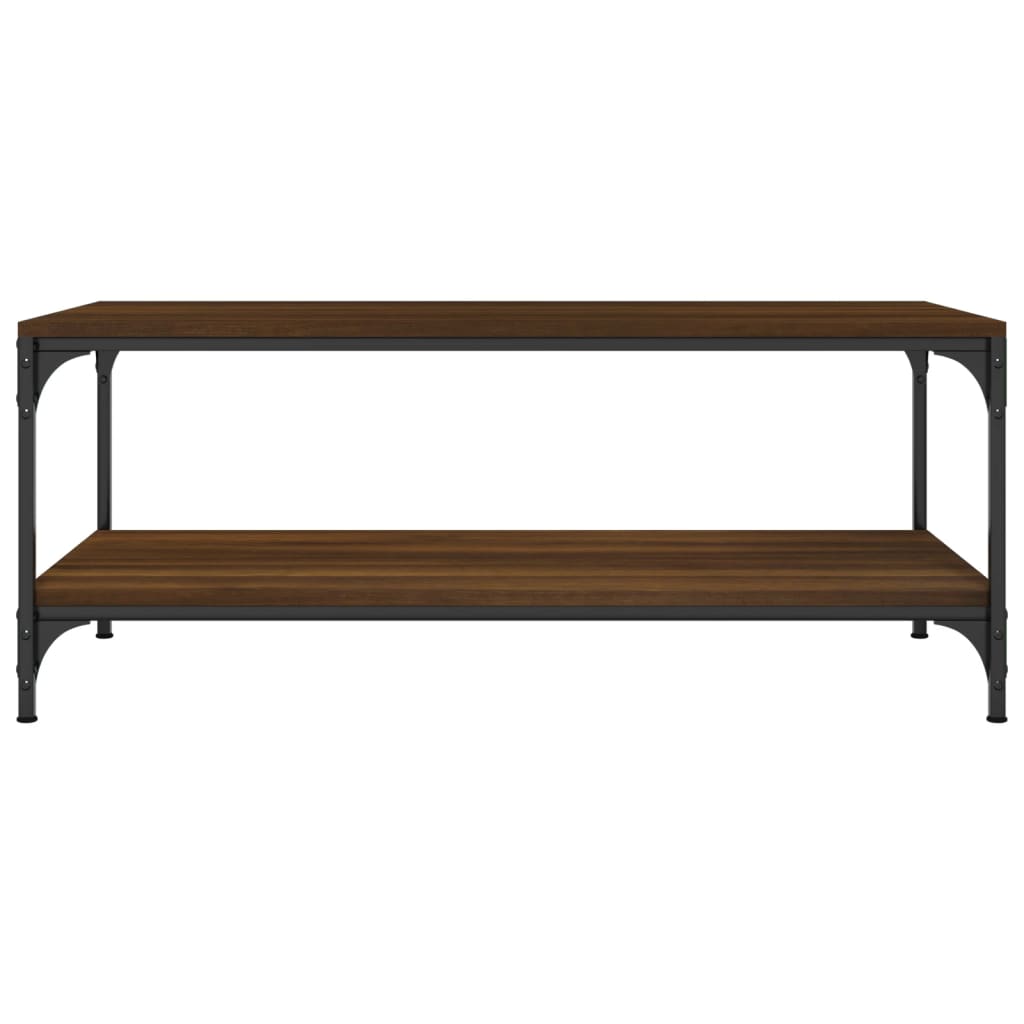 Table basse Chêne marron 80x50x40 cm Bois d’ingénierie - Tables basses