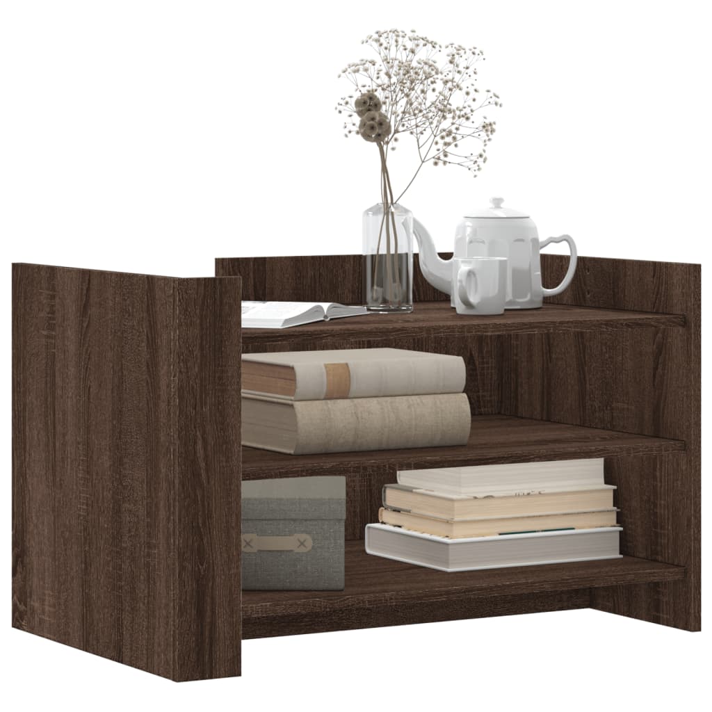Table basse chêne marron 80x50x50 cm Bois d’ingénierie - Tables basses