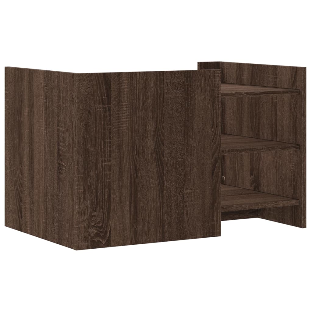 Table basse chêne marron 80x50x50 cm Bois d’ingénierie - Tables basses