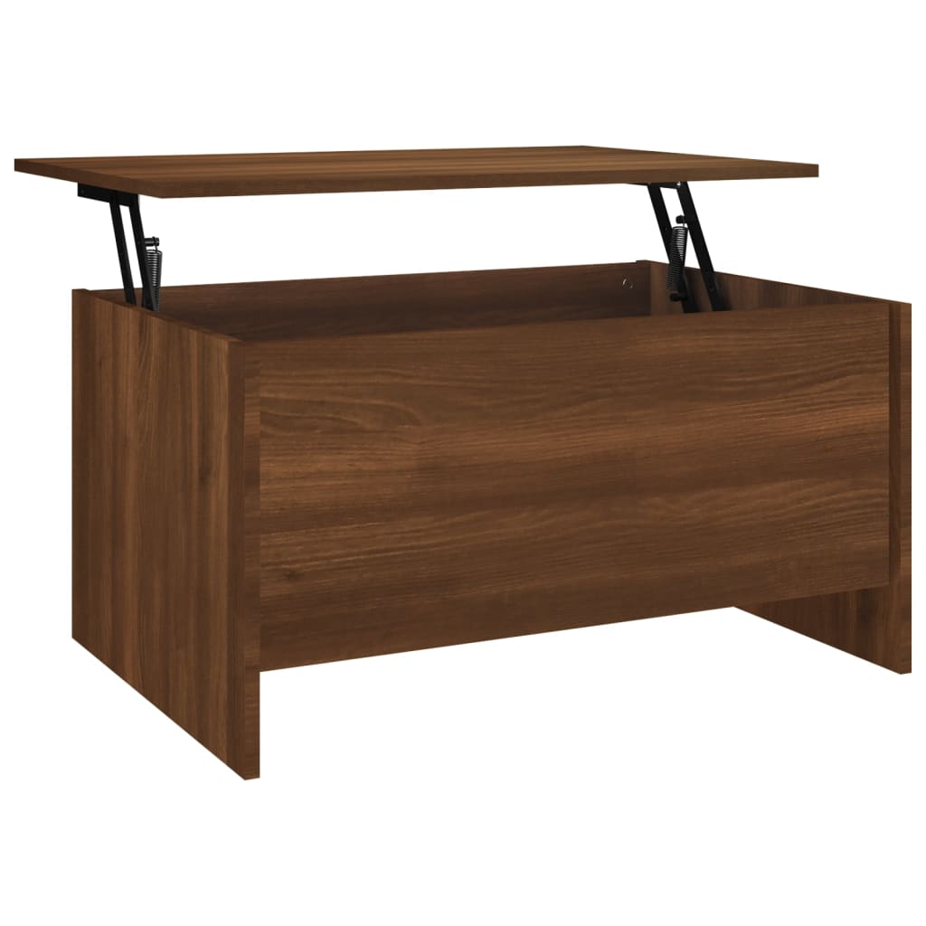 Table basse Chêne marron 80x55,5x41,5 cm Bois d’ingénierie - Tables basses