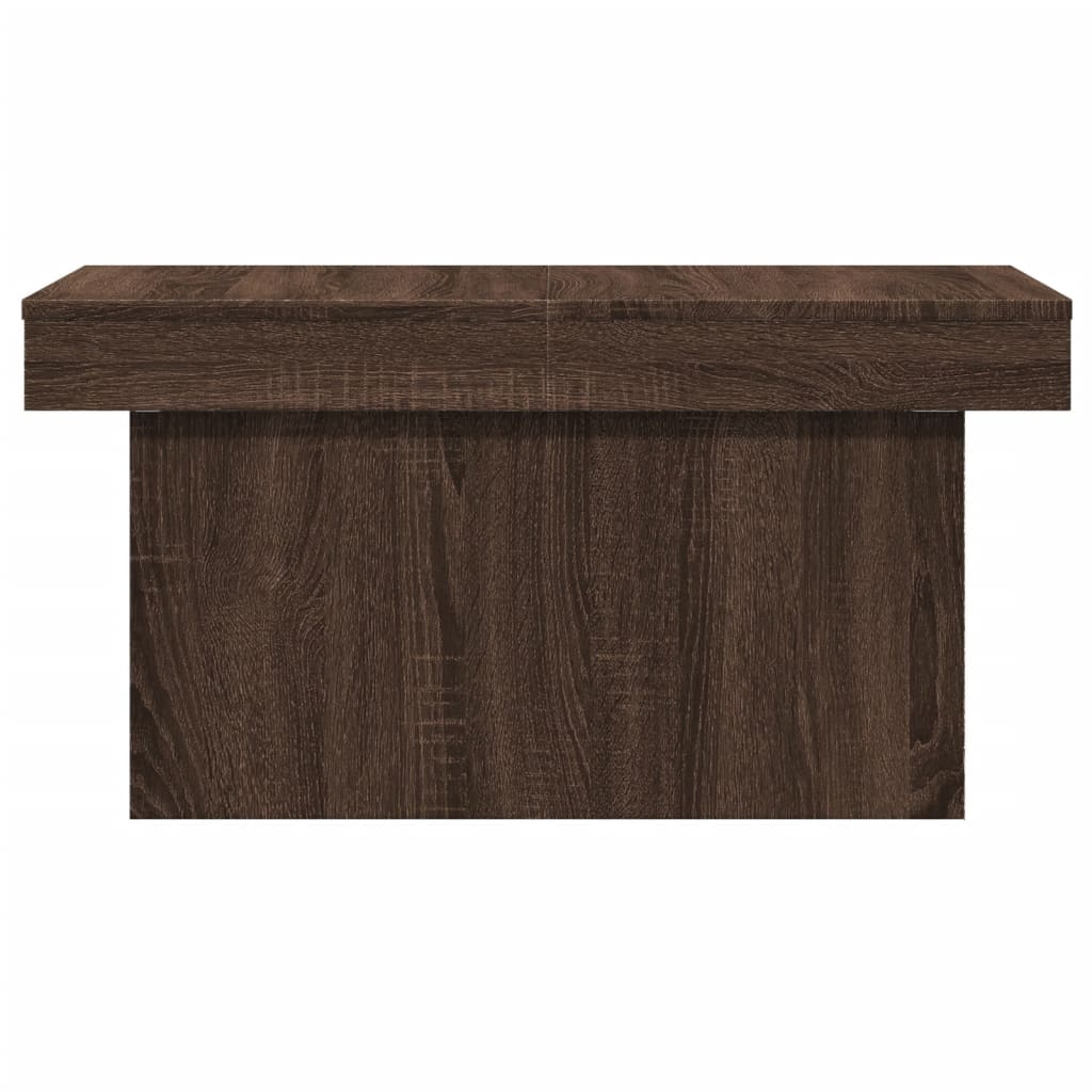 Table basse chêne marron 80x55x40 cm bois d’ingénierie - Tables basses